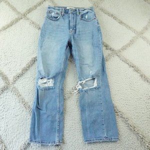 Abercrombie & Fitch Ankle Straight Leg Jeans Womens 25 Ultra High Rise
